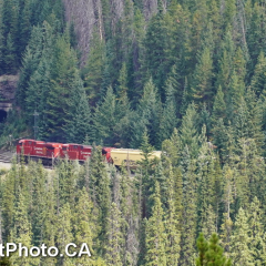 Spiral train tunnels, Yoho, Emerald Lake, British Columbia, Canada