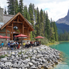 Cabin on Emerald Lake, British Columbia, Canada