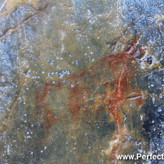 Aboriginal Pictographs, Grotto Creek Canyon Trail, Banff / Canmore area, Alberta, Canada, North America