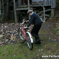 Bicycle, Memory Lane Heritage Village, Museum in Lake Charlotte, Nova Scotia, Canada