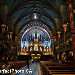 Notre Dame Basilica / Cathedral, Old Montreal area, Montreal, Quebac, Canada