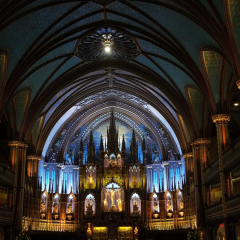 Notre Dame Basilica / Cathedral, Old Montreal area, Montreal, Quebac, Canada
