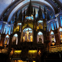 Notre Dame Basilica / Cathedral, Old Montreal area, Montreal, Quebac, Canada
