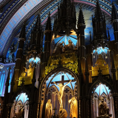 Notre Dame Basilica / Cathedral, Old Montreal area, Montreal, Quebac, Canada