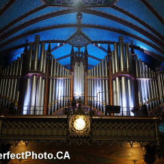 Organ pipes, Notre Dame Basilica / Cathedral, Old Montreal area, Montreal, Quebac, Canada