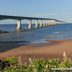 The Confederation Bridge is the world's longest bridg