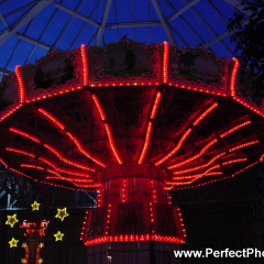 Night light colors, Waveswinger, indoor amusement park, Crystal Palace