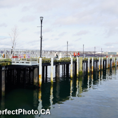 New wharf, using Metal posts and beams insted of wood, Spring Equinox, Waterfront, Halifax, Nova Scotia, Canada