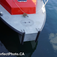 Rubber bumper, New Fire Boat, HRM, Spring Equinox, Waterfront, Halifax, Nova Scotia, Canada