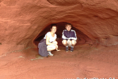 Natural cave, ocean shoreline, Noel, East Hants, Nova Scotia, Canada