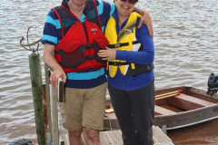 Couple, Beach life, motor boat, Noel, East Hants, Nova Scotia, Canada; man, woman