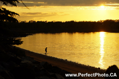 Golden sunset glow, Noel Bay, Nova Scotia