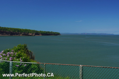 Blomidon in the distance over the basin, Lighthouse Park, Walton, Cobequid Bay, Minas Basin, Hants County, Nova Scotia, Canada