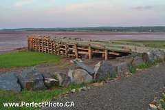 Wooden Wharf dock, Maitland, Noel area, Cobequid Bay, East Hants County, Nova Scotia, Canada