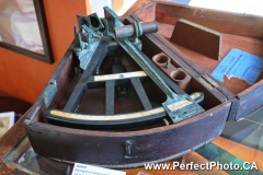 Sextant, chronometer, Selma Museum, East Hants County, Nova Scotia