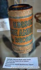 Edison Blue Amberol Record, Cylinder, Waltz in the Moonlight; Selma Museum, East Hants County, Nova Scotia