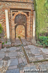 Natural cooling system, The Alcazaba of Malaca, Spain; Islamic style castle
