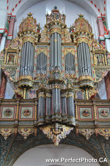 Ornate pipe organ, Cathedral, Roskilde, Copenhagen, Baltic Sea Cruise; World Heritage