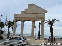 Roman fusion construction, Fuengirola, Malaga, Spain, Winter 2024Fuengirola, Malaga, Spain, Winter 2024