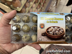 Small Quail Eggs, Fuengirola, Malaga, Spain, Winter 2024Fuengirola, Malaga, Spain, Winter 2024