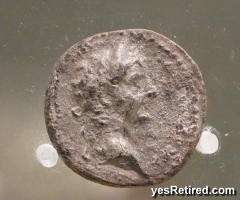 Coin, Roman 1AD, History and Art Museum, Pueblo Benalmadena, Malaga, Spain