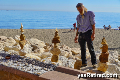 Earthquake detectors, Prominade, Torremolinos, Costa Del Sol, Spain; Gypsum