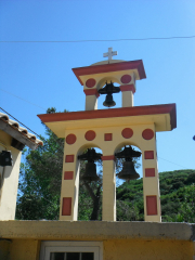 Family church bells, Corfu, Greece, Europe