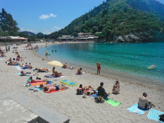 Beach resort, Corfu, Greece, Europe
