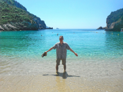 Beach resort, Corfu, Greece, Europe