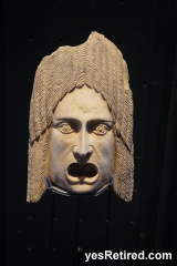 Mask, Roman ampitheatre, Malaga, Spain 2024