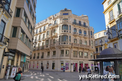 Curved buildings, Malaga, Spain 2024