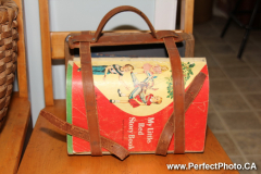 My little Red Story Book, Baird's Tradesmen Museum, enroute to Stanfest 2011, Canso, Nova Scotia, North America; Folk music festival, tools, antiques
