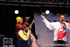 MC, Friday, Mainstage, Stanfest 2011, Canso, Nova Scotia, North America; Folk music festival