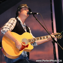 Bruce Guthro and son Dillan, Friday, Mainstage, Stanfest 2011, Canso, Nova Scotia, North America; Folk music festival
