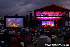 Night lighting, Friday, Mainstage, Stanfest 2011, Canso, Nova Scotia, North America; Folk music festival