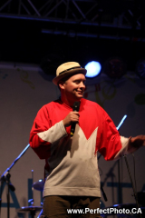 MC, Friday, Mainstage, Stanfest 2011, Canso, Nova Scotia, North America; Folk music festival