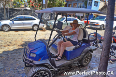 Electric golf card, atv, Sayulita, Puerto Vallarta, Jalisco, Mexico