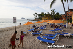 Beach, Las Palmas, Hotel zone, Puerto Vallarta, Jalisco, Mexico