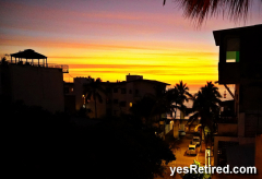 Sunset, Laylas Restaurant, fine dining, Puerto Vallarta, Jalisco, Mexico