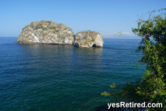 Mirador los arcos de mismaloya, Rural jungle, Puerto Vallarta, Jalisco, Mexico; Rock Islands