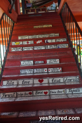 stairway, Restaurant / shop, Vallarta Botanical Gardens AC, Rural jungle, Puerto Vallarta, Jalisco, Mexico