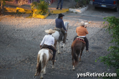 Horses in town, Puerto Vallarta, Jalisco, Mexico