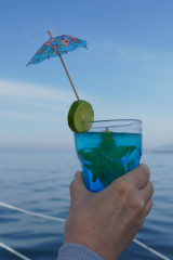 Mermaid Kiss drink, Day sailing, Ada Sailing, Brewer 78 Ketch, Puerto Vallarta, Jalisco, MexicoPuerto Vallarta, Jalisco, Mexico