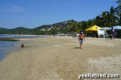 Hills in distance, Beach, Sayulita, Puerto Vallarta, Jalisco, Mexico