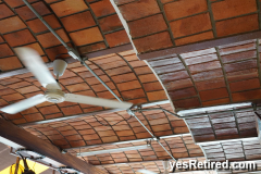 arched tile ceiling, restaurant, Sayulita, Puerto Vallarta, Jalisco, Mexico