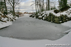 Shubie Canal, Winter wonderland, Enfield area, East Hants, Nova Scotia, Canada, North America; white, snow, Shubenacadie