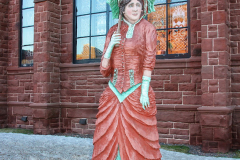 Carved wooden statues, Amherst area, Nova Scotia, Canada, North America