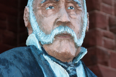 Carved wooden statues, Amherst area, Nova Scotia, Canada, North America