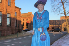 Carved wooden statues, Amherst area, Nova Scotia, Canada, North America